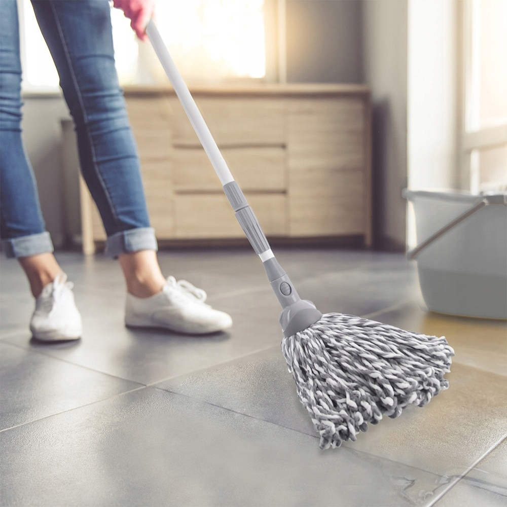 Kij uchwyt do mopa i miotły stalowy teleskopowy 94-158cm CLEAN SYSTEM ORION 711522 – Idealne rozwiązanie do sprzątania