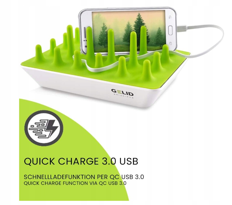 Wysoka wydajność ładowania – Zgodność z Quick Charge 3.0