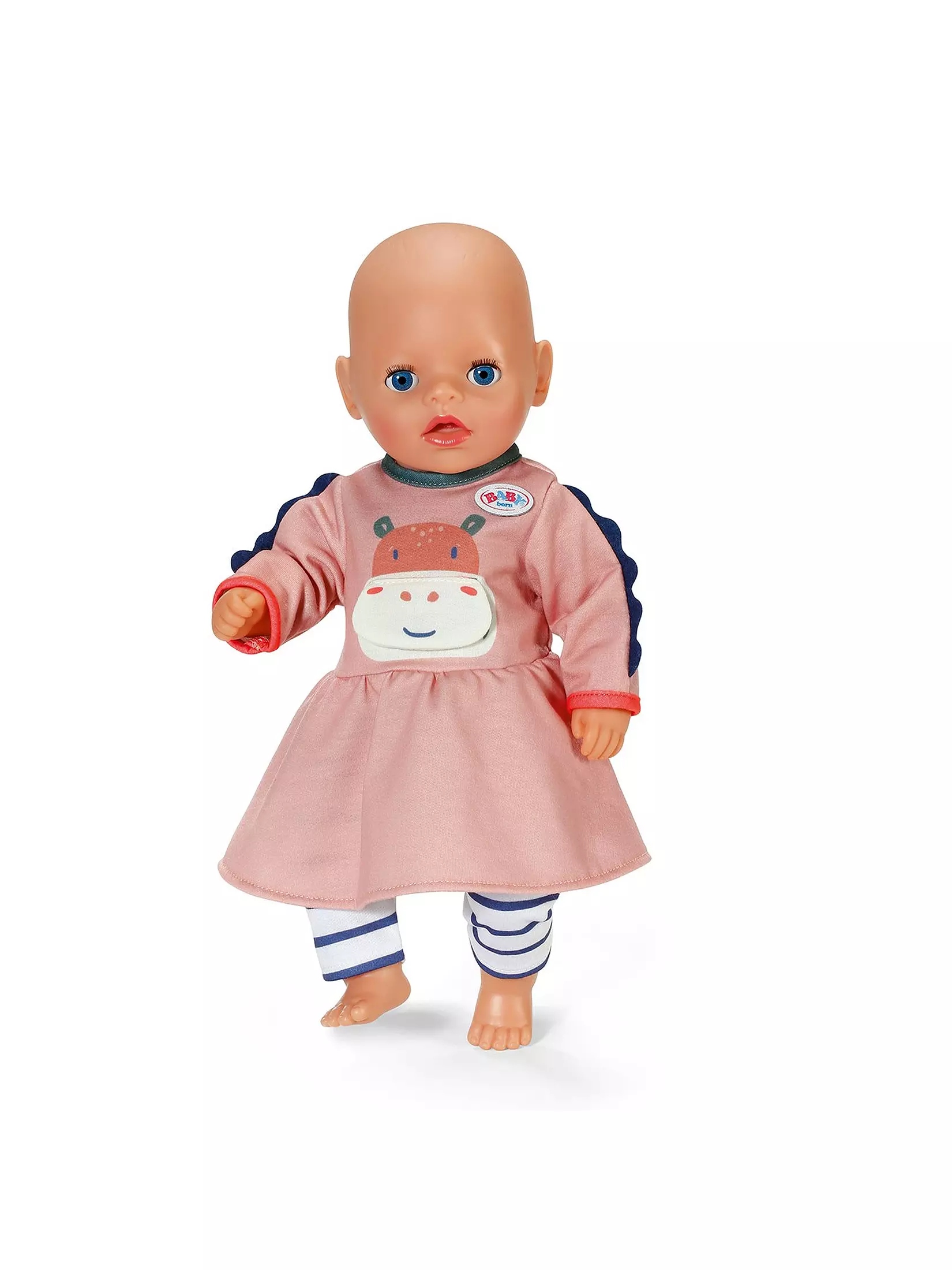 Motyw dżungli i legginsy w paski
