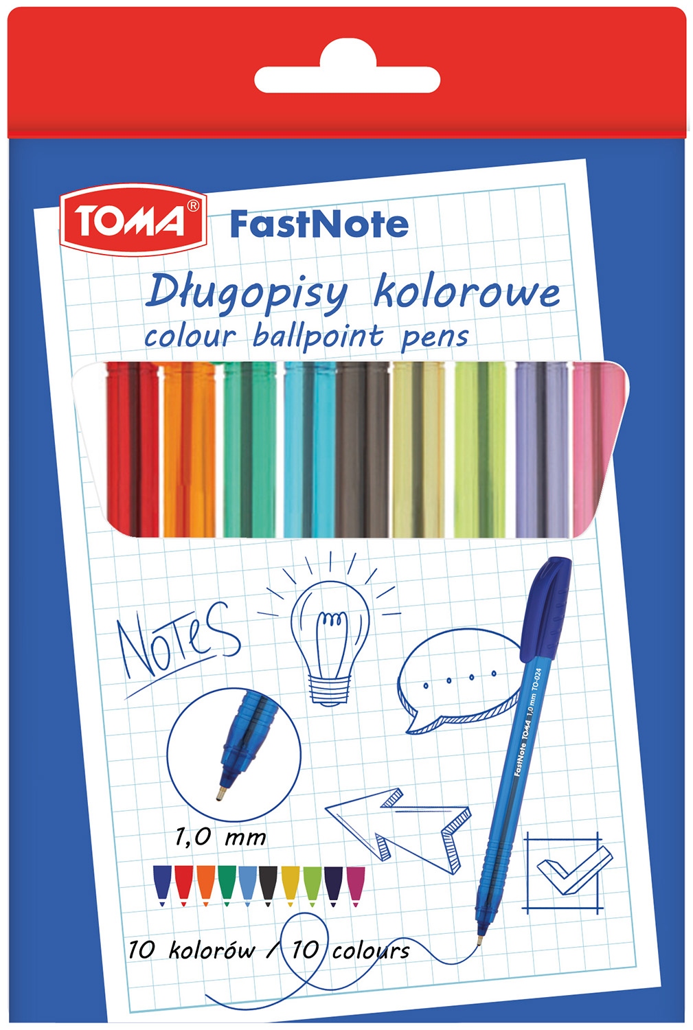 Właściwości długopisów Toma Fast Note
