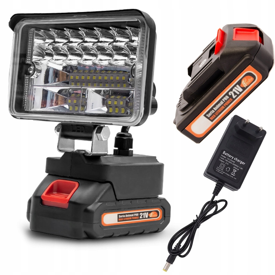 Akumulatorowa lampa robocza 4 z 1 akumulatorem 1,5ah, Seria Animal Pro – Wszechstronność i mobilność