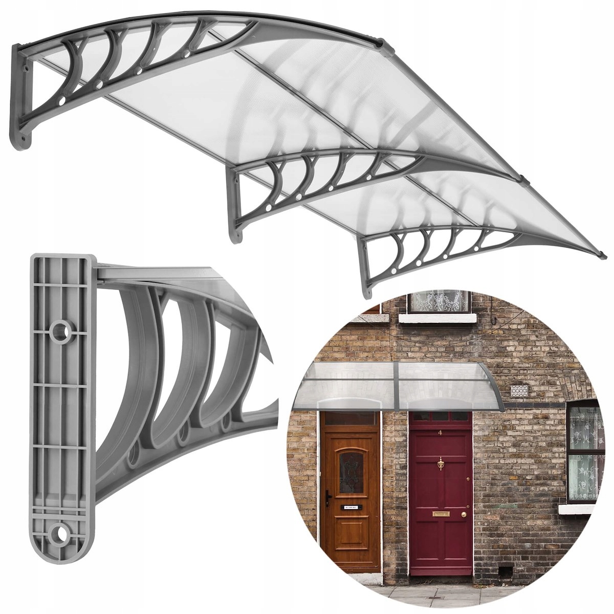 Springos Zadaszenie – Elegancka ochrona nad drzwiami i balkonem