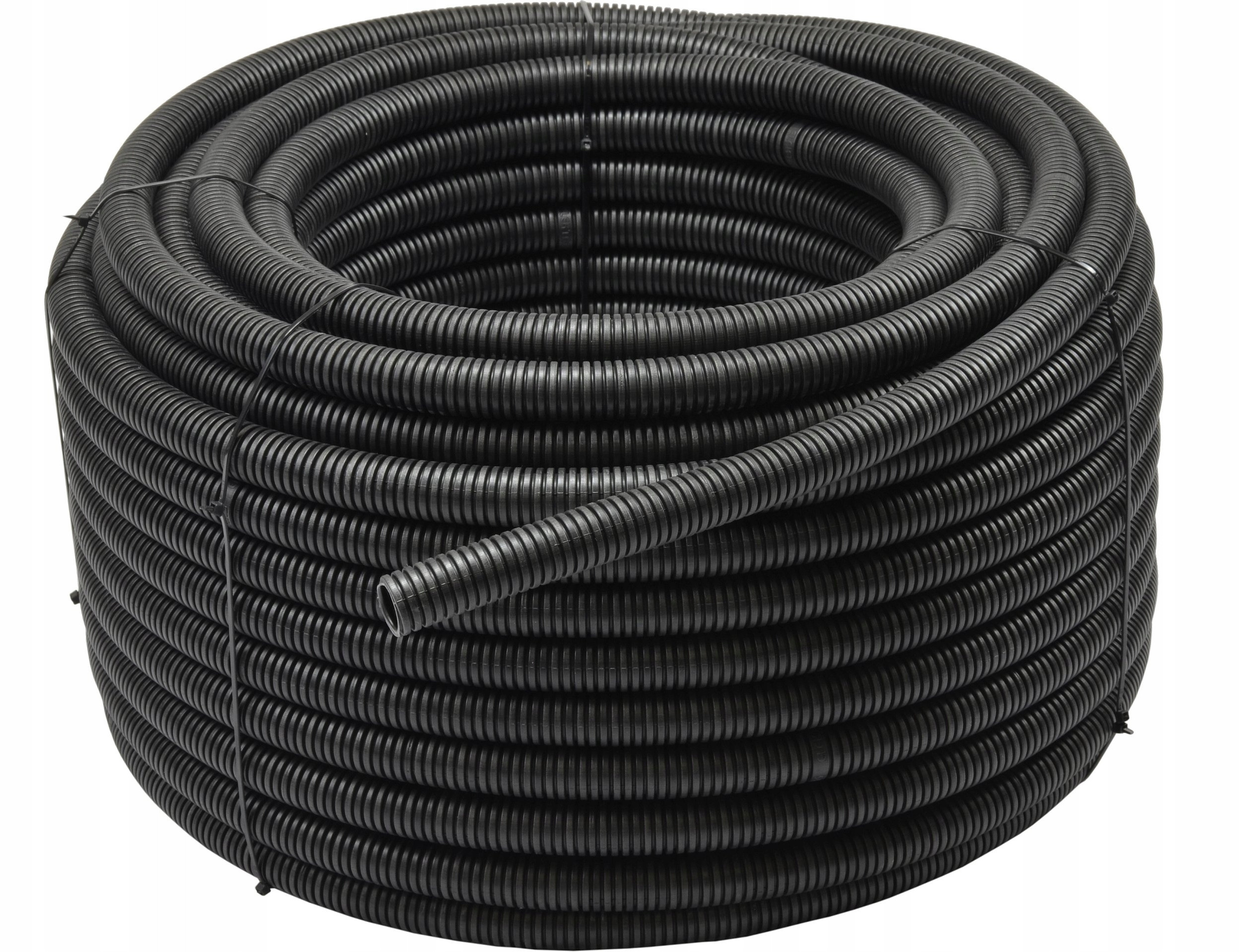 Rura elektroinstalacyjna karbowana AKS Zielonka 444049 RKGS20 750N z pilotem 50m czarna – Wytrzymałość i funkcjonalność