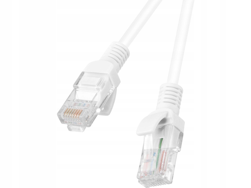 Patchcord Lanberg UTP kat.5e 20m biały – Idealne rozwiązanie dla Twojej sieci