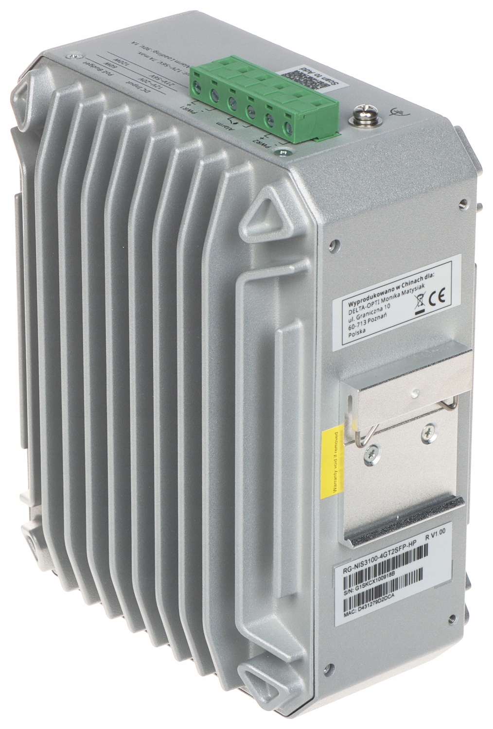 Zasilanie Power over Ethernet (PoE) – 4 porty PoE