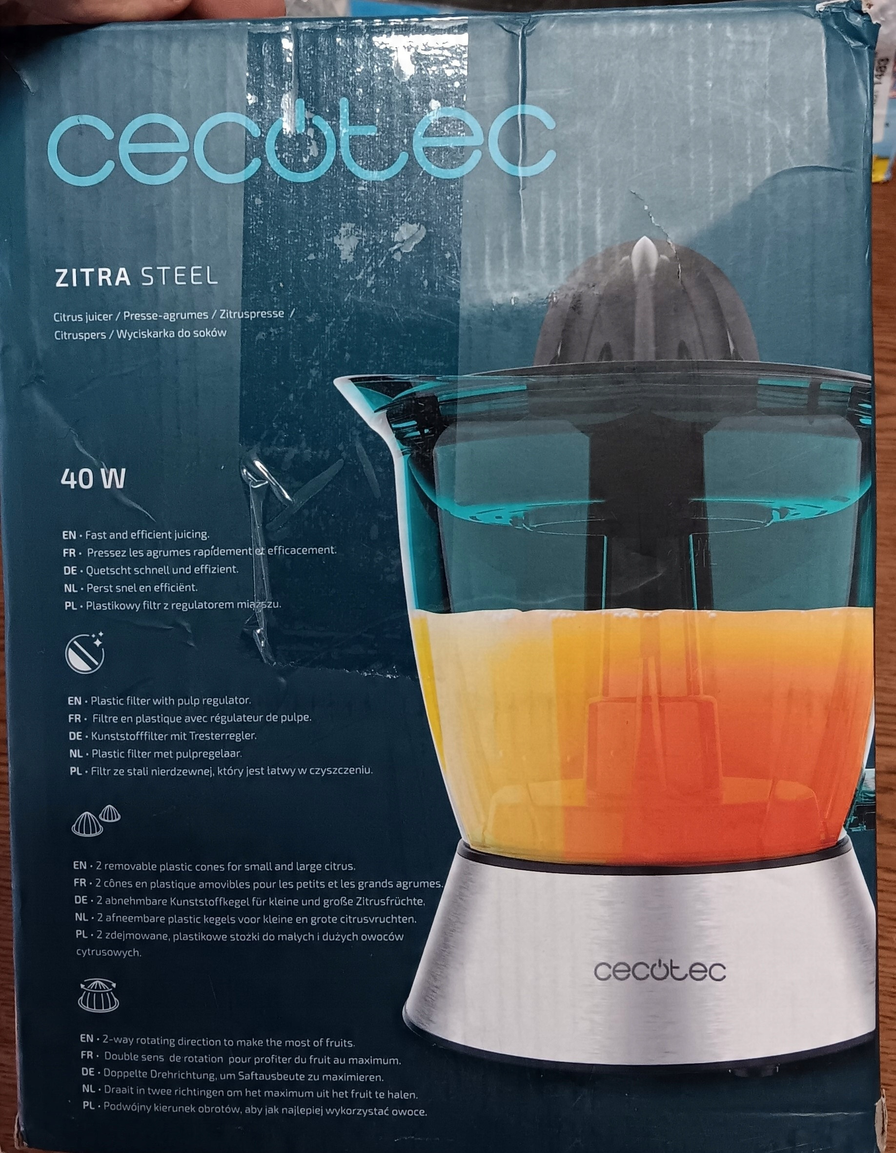 Wysoka moc 40 W dla efektywnego wyciskania