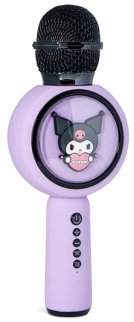 Mikrofon karaoke LED z głośnikiem bezprzewodowym OTL Kuromi – Idealna zabawa dla każdego