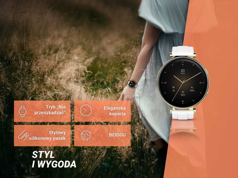 Smartwatch wspierający zdrowie i aktywność