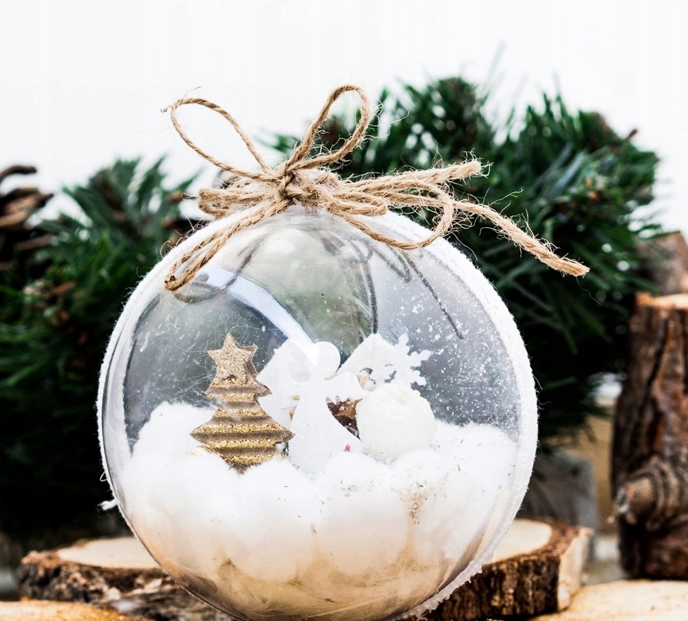 DP Craft Bombki akrylowe 8cm 5szt. – Idealne do kreatywnych projektów