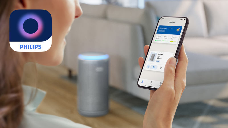 Inteligentne sterowanie za pomocą aplikacji Philips Air+