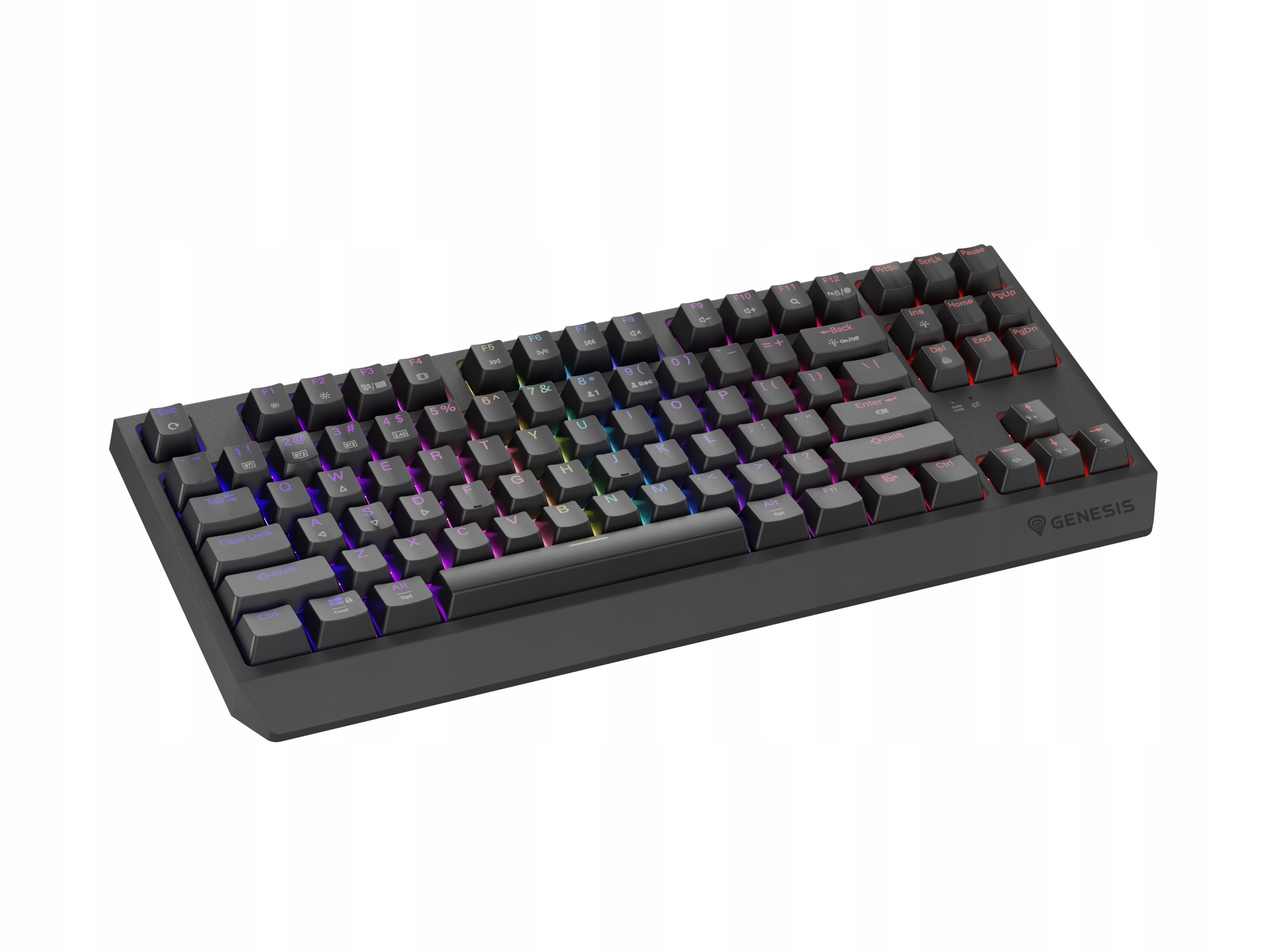Klawiatura bezprzewodowa GENESIS Thor 230 TKL Outemu Silent Lemon – idealna dla graczy