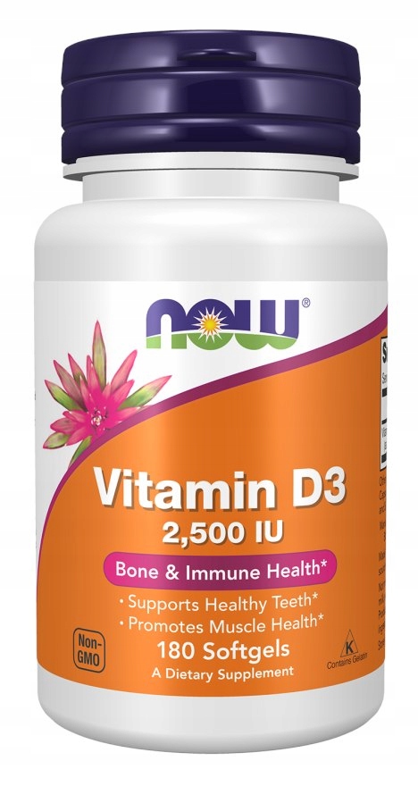 NOW FOODS Witamina D3 2500 IU – Klucz do zdrowia i witalności