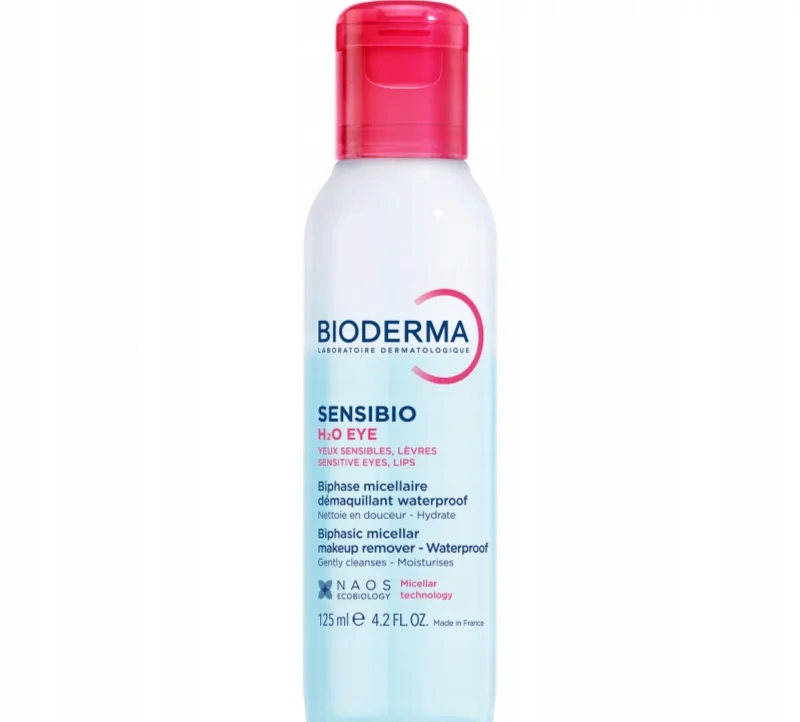 Bioderma Sensibio H2O Eye – Dwufazowy płyn micelarny do demakijażu oczu i ust