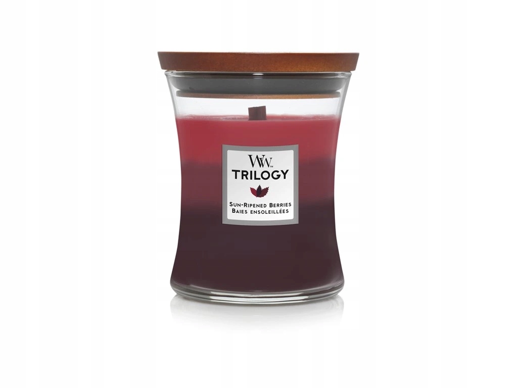 WoodWick WoodWick Trilogy Sun-Ripened Berries 275g – Aromatyczna świeca zapachowa do Twojego domu