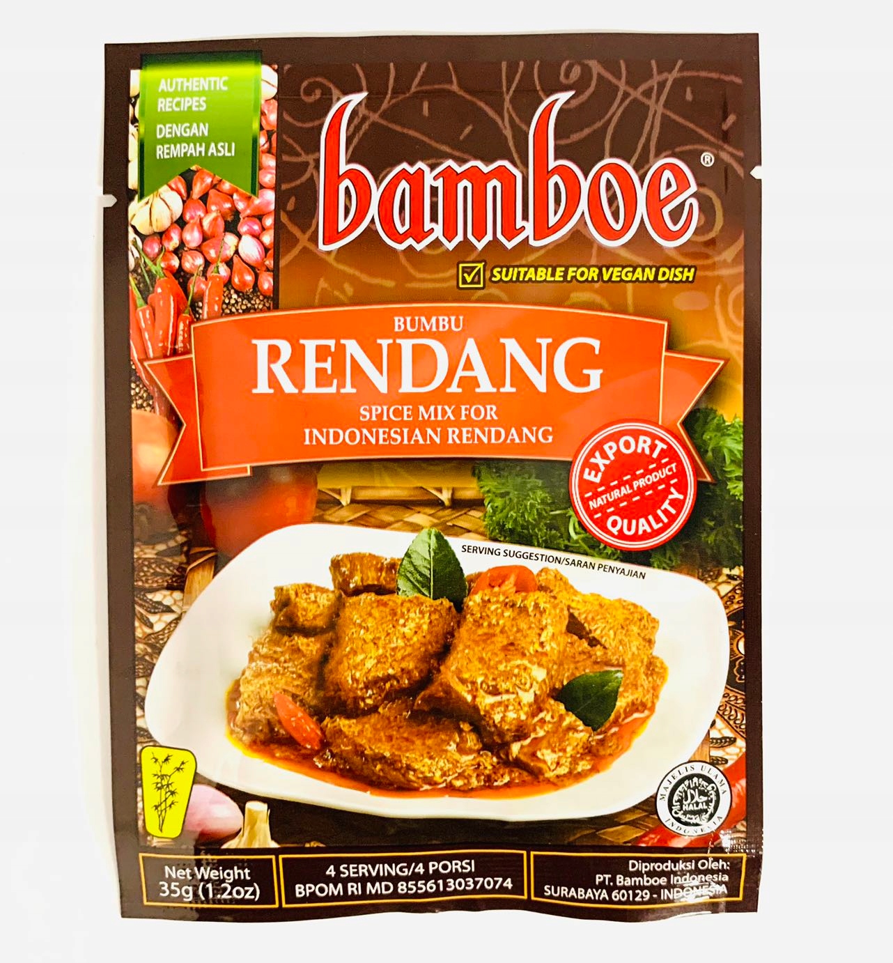Lobo Przyprawa Rendang Indonesian Beef Stew 35g - Bamboe – Odkryj smak Indonezji