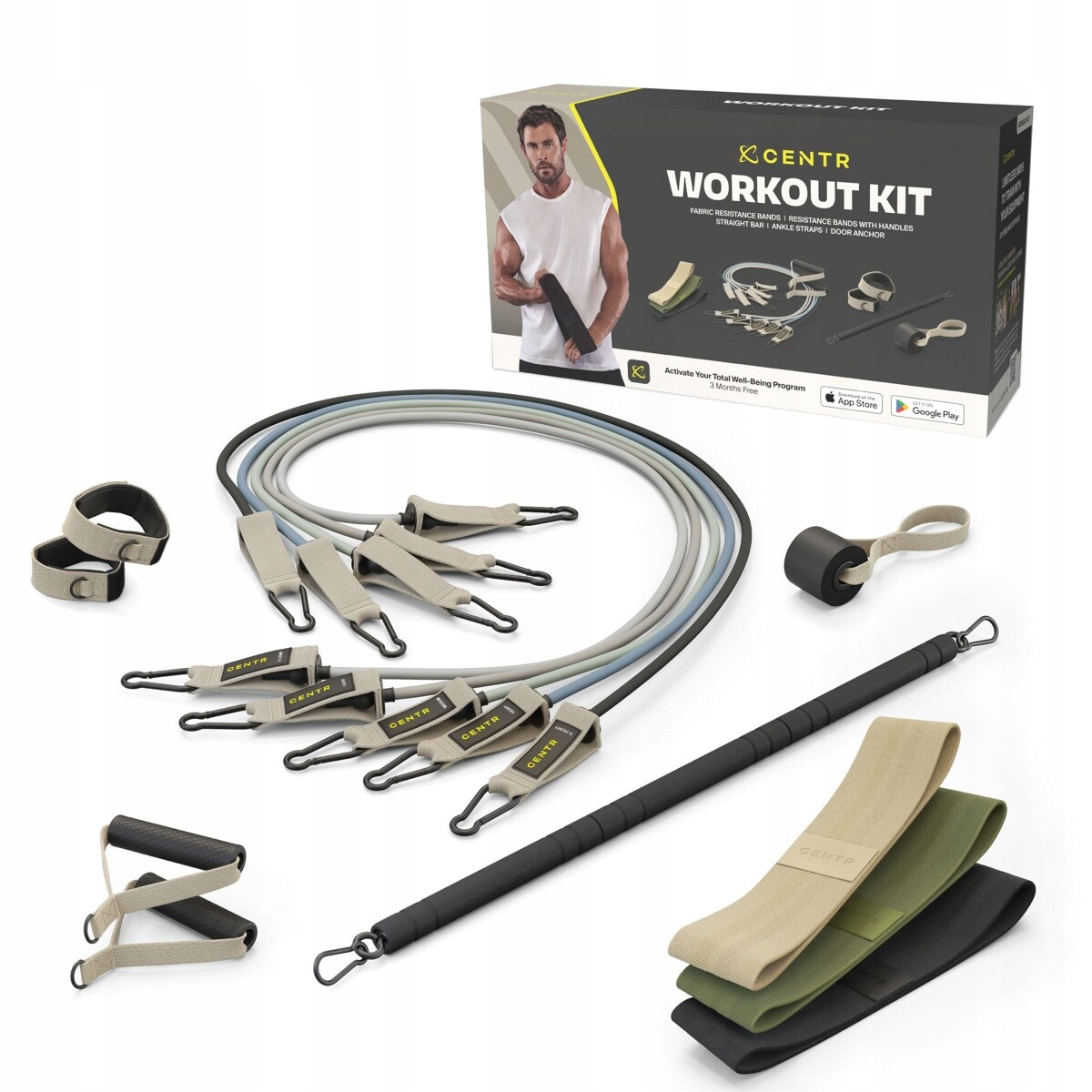 Zestaw treningowy Centr Workout Kit – Twoja mobilna siłownia w zasięgu ręki