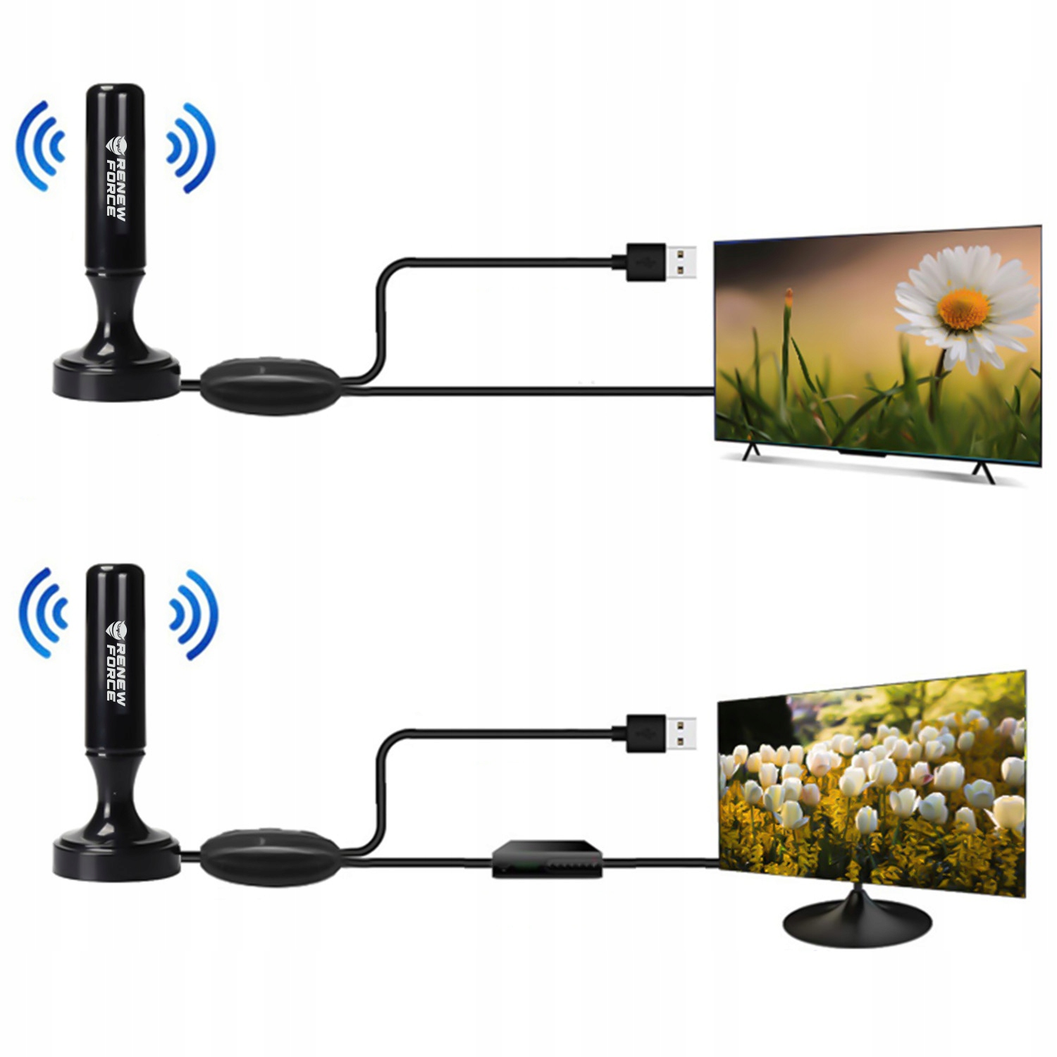 Dwa sposoby zasilania – USB lub gniazdko