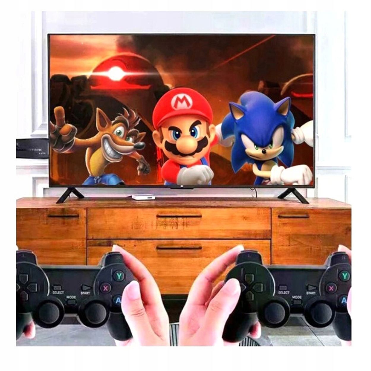 Konsola gra telewizyjna MINI TV retro HDMI bezprzewodowa 2x PAD 22073 gier – Idealna zabawa dla całej rodziny