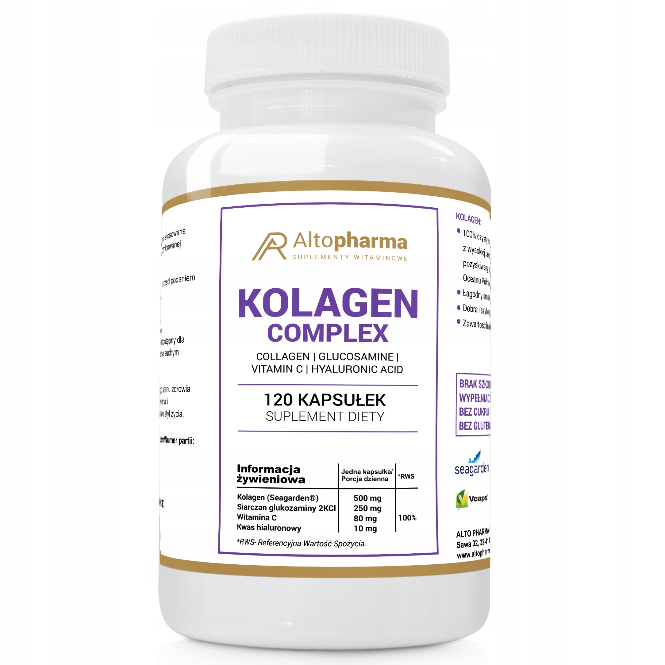 ALTOPHARMA Kolagen Complex Glukozamina Stawy – Suplement diety dla zdrowych stawów