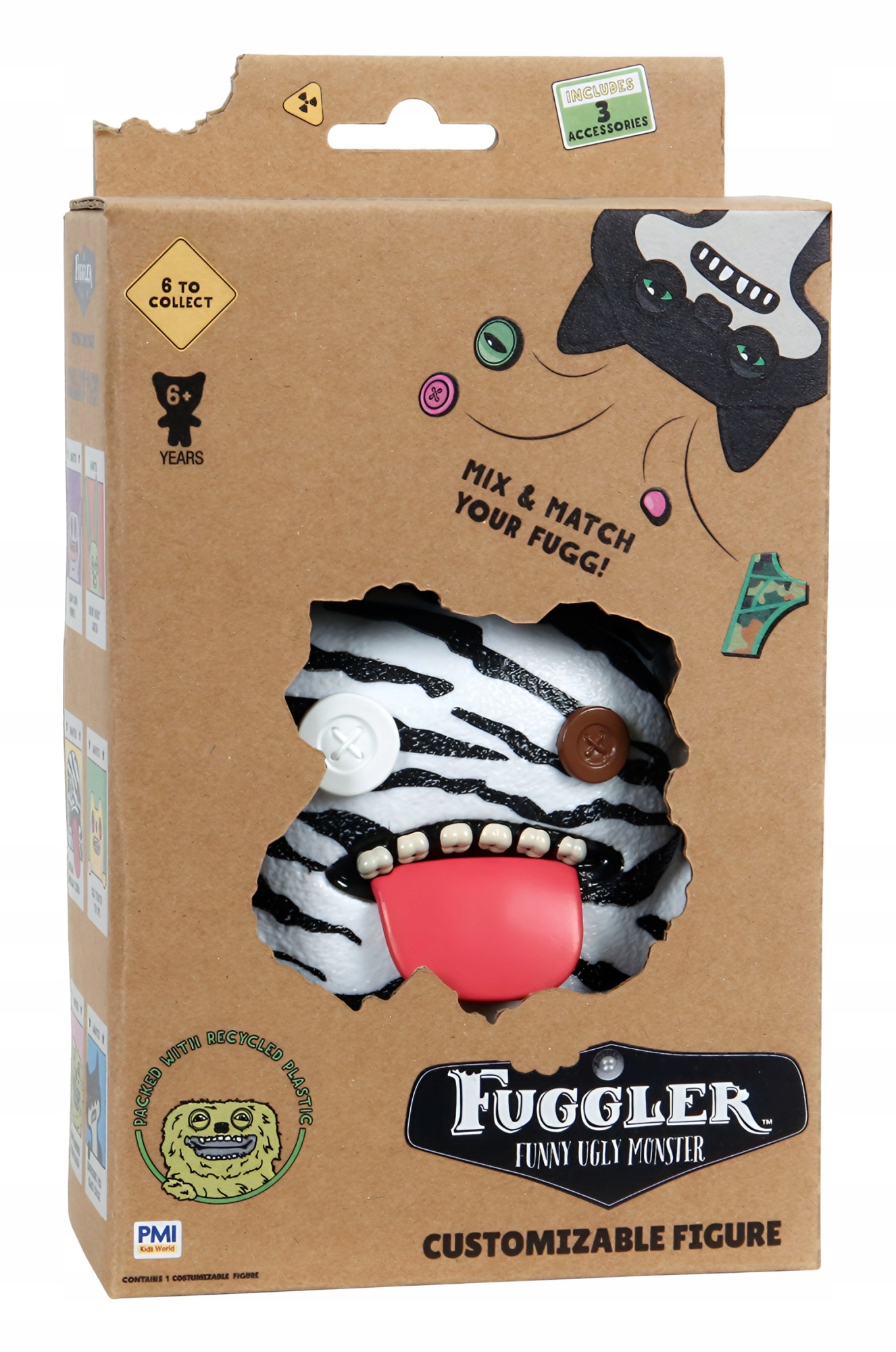 Fuggler Oogah Boogah Zebra 11,5cm – Figurka Kolekcjonerska dla Dzieci 6+