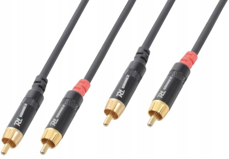 Kabel PD Connex 2 x RCA męski - 2 x RCA męski 12 m – Profesjonalna jakość dźwięku