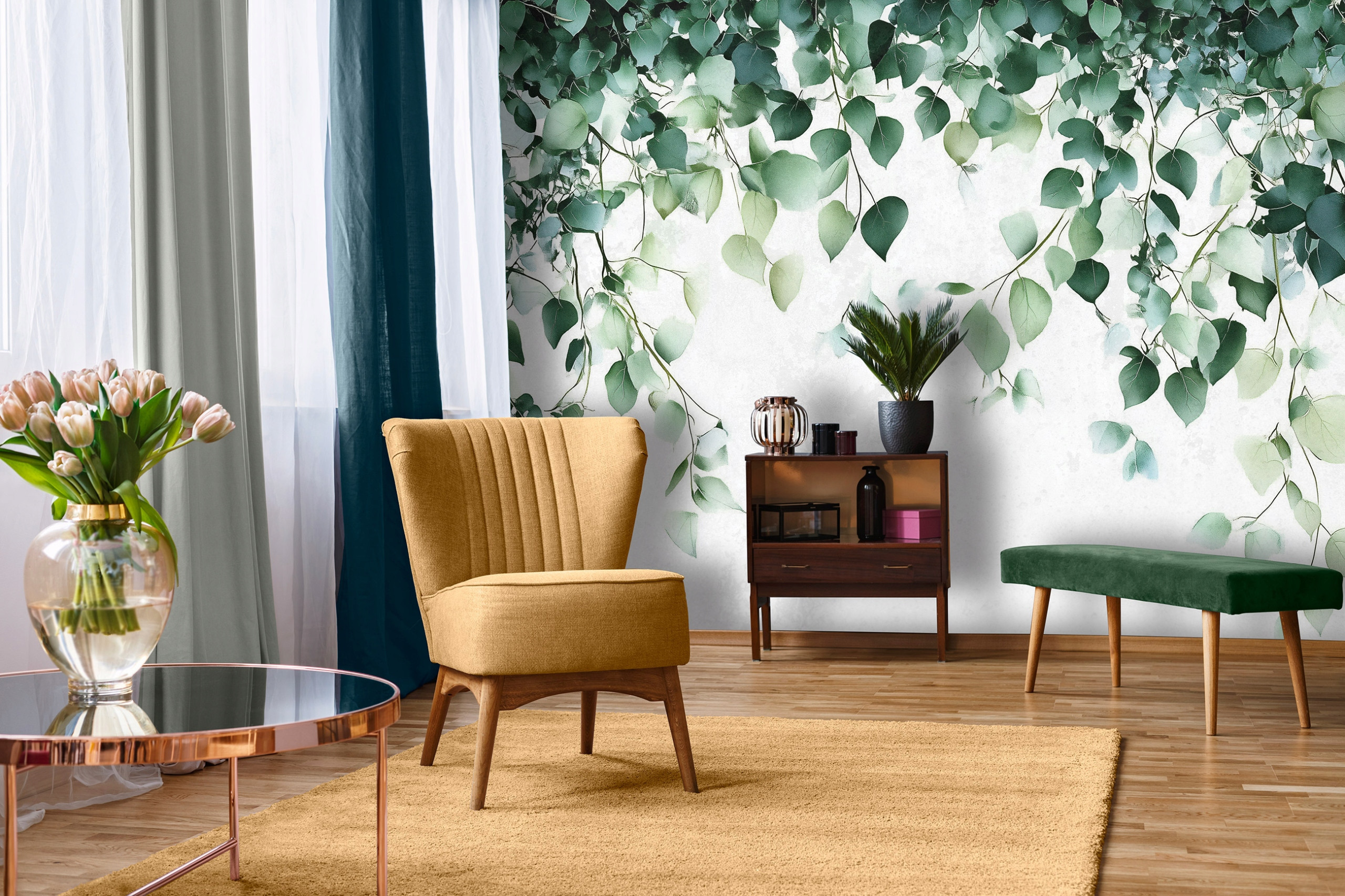 Nowoczesny design i motywy roślinne
