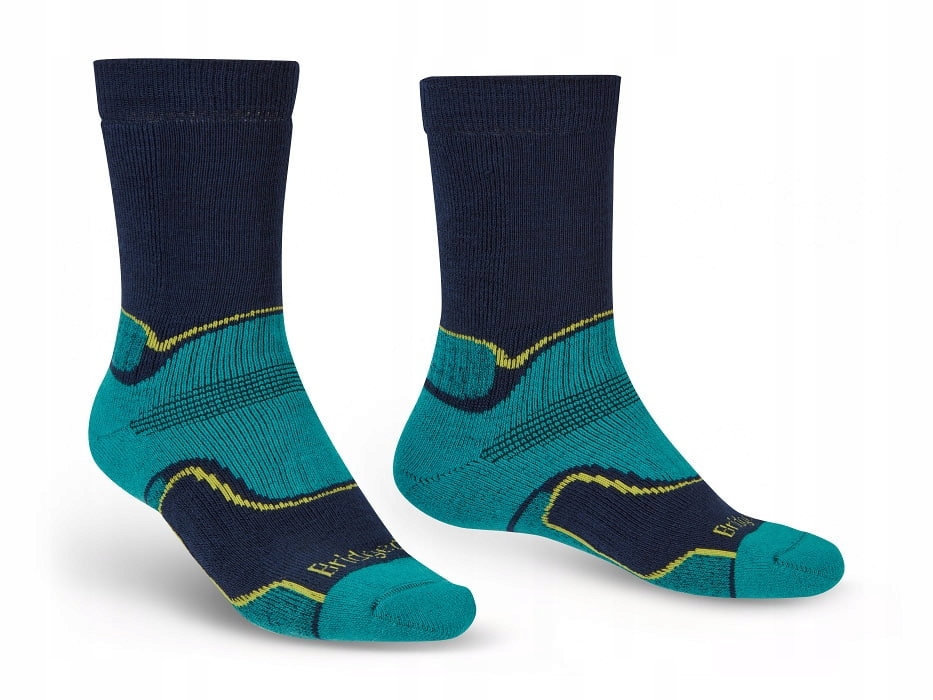 Skarpety Bridgedale Hike MW Merino Perfo Boot Pattern - petrol/navy