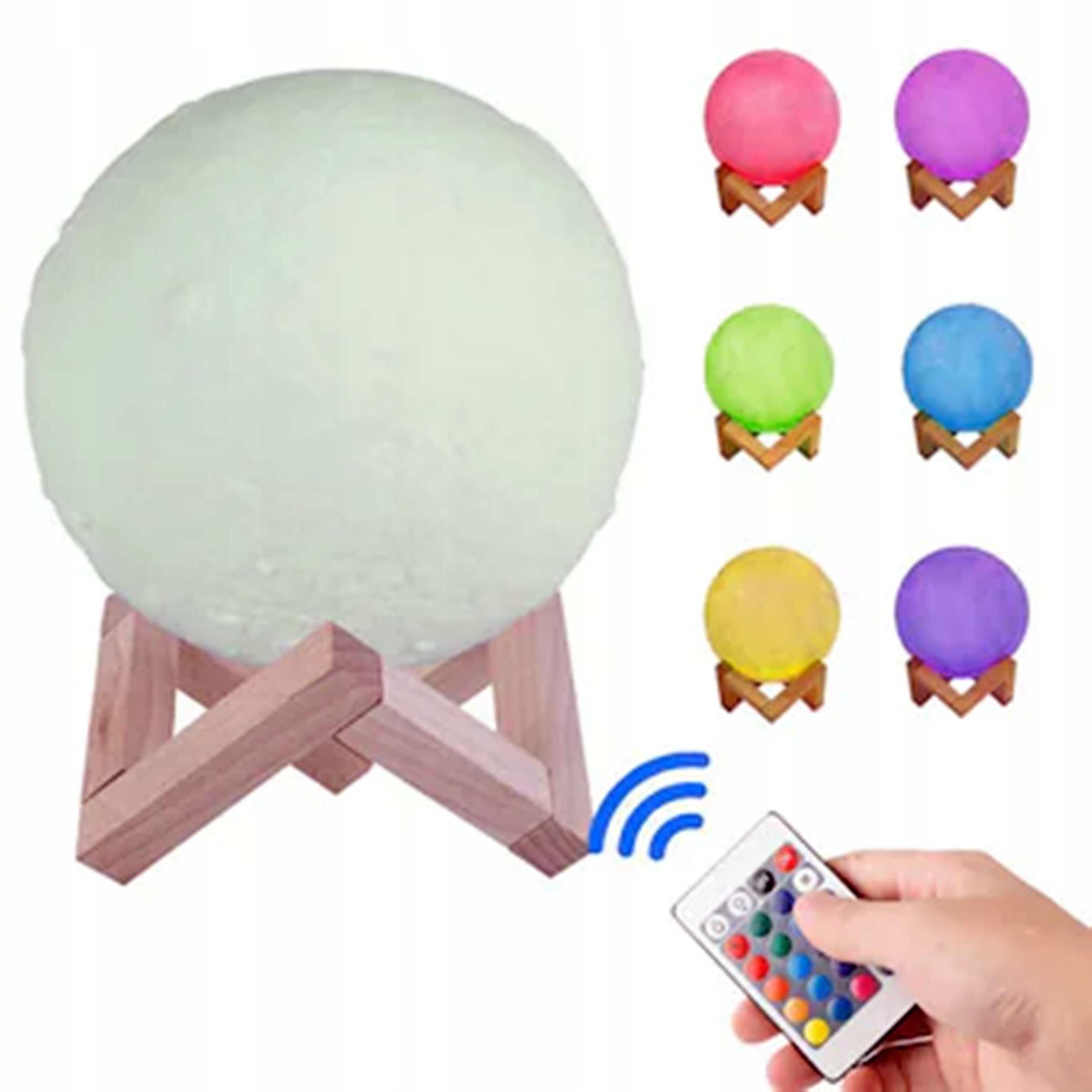 Wygodne sterowanie z pilotem – Lampka nocna z dotykowym włącznikiem