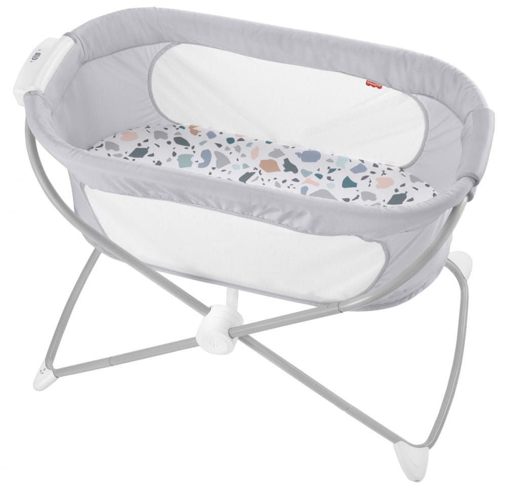 Wymiary i kolor – Szare łóżeczko o wymiarach 57 x 84 x 62 cm