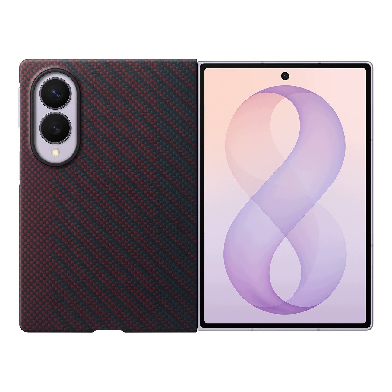 Etui Carbon Magnet Case do Galaxy Z Fold 8 – Elegancka ochrona w kolorze fioletowym