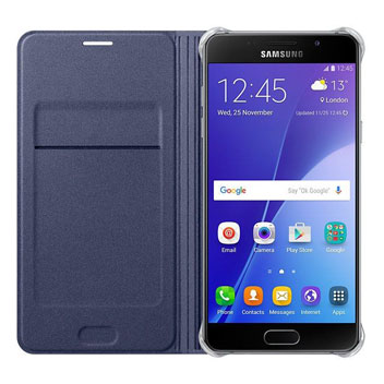 Official Samsung Galaxy A3 2016 Flip Wallet Cover - Sapphire