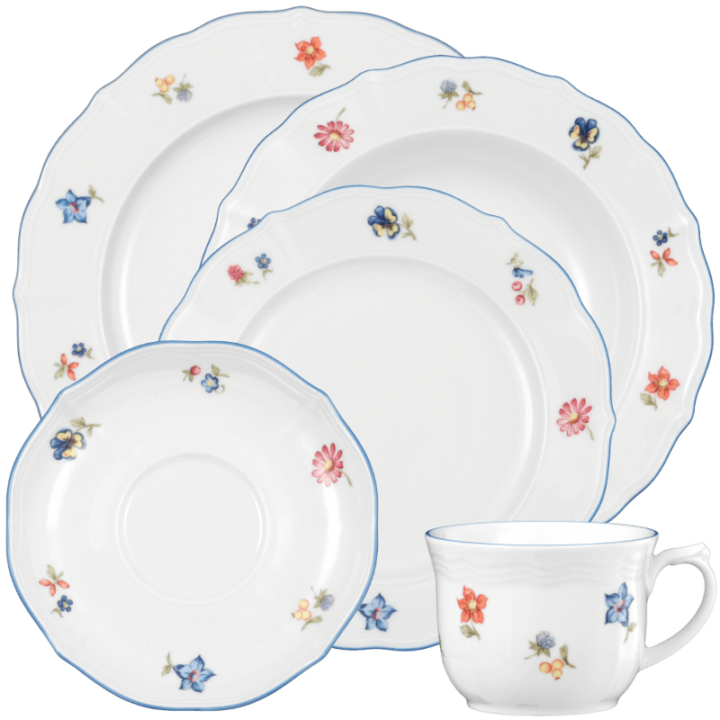 Wysokiej jakości porcelana w klasycznym białym kolorze