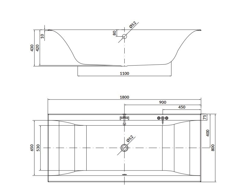 Wymiary i parametry – Długość 180 cm, szerokość 80 cm