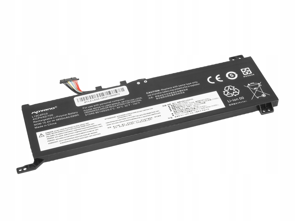 Wysoka pojemność 3850 mAh i 59 Wh