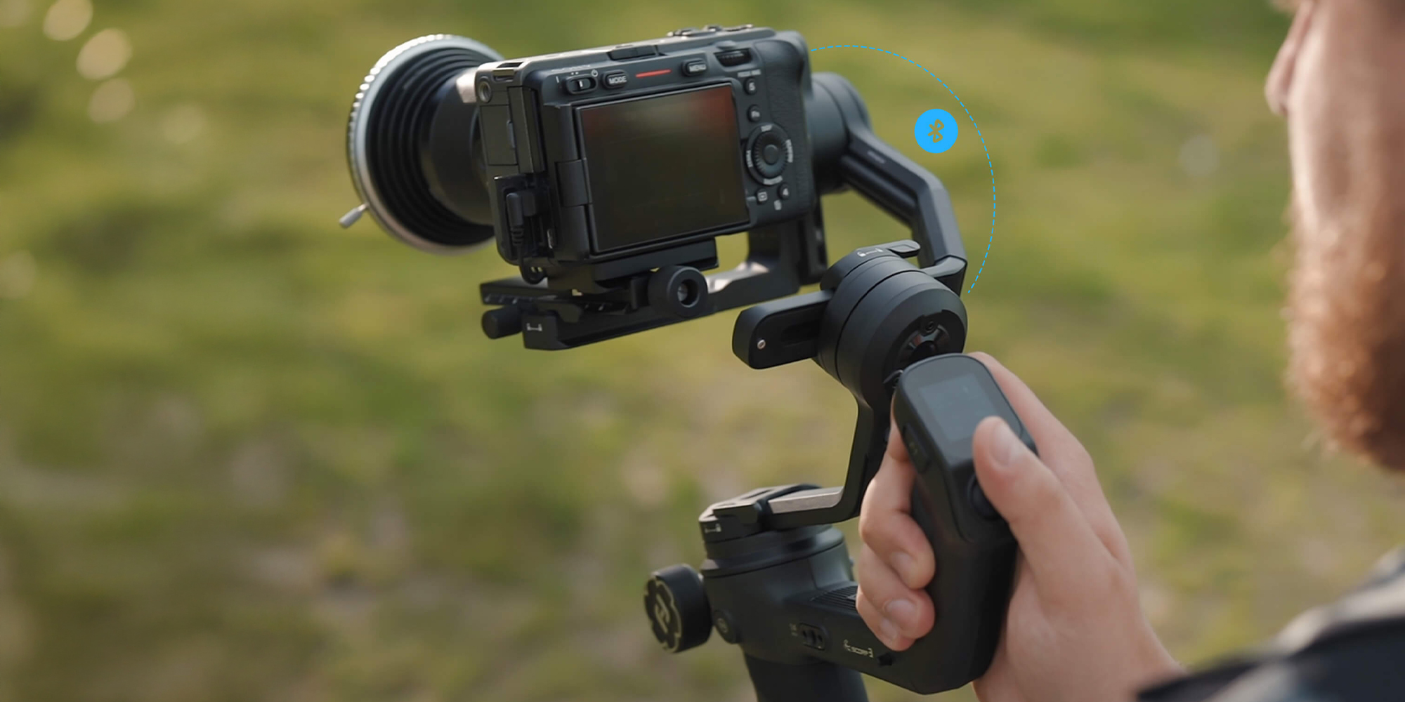 width=100% Gimbal ręczny FeiyuTech Scorp 3 Kit do aparatów VDSLR i kamer