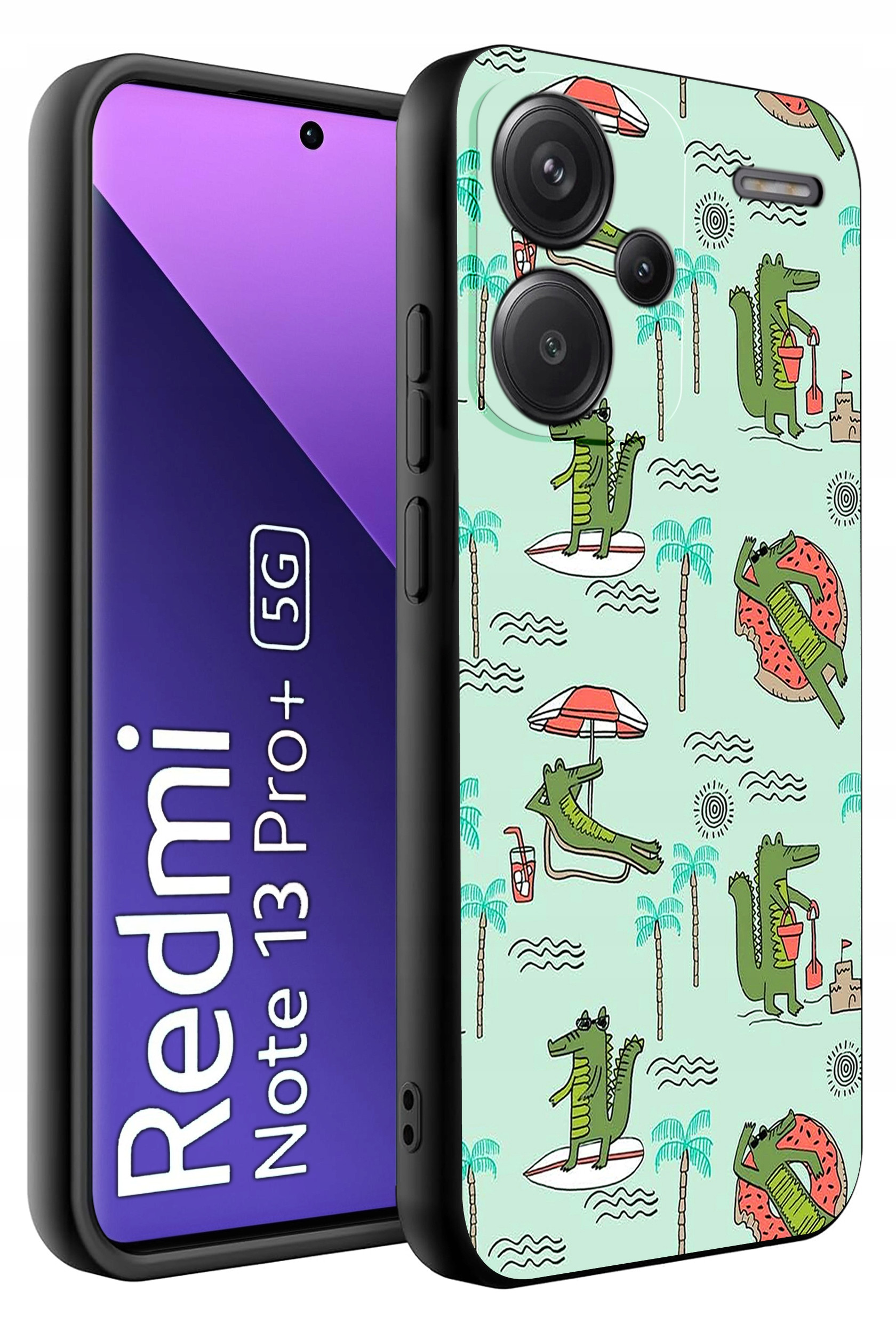 ETUI do Xiaomi Redmi Note 13 Pro+ WZORY SILIKONOWE MATT CASE – Ochrona i styl w jednym