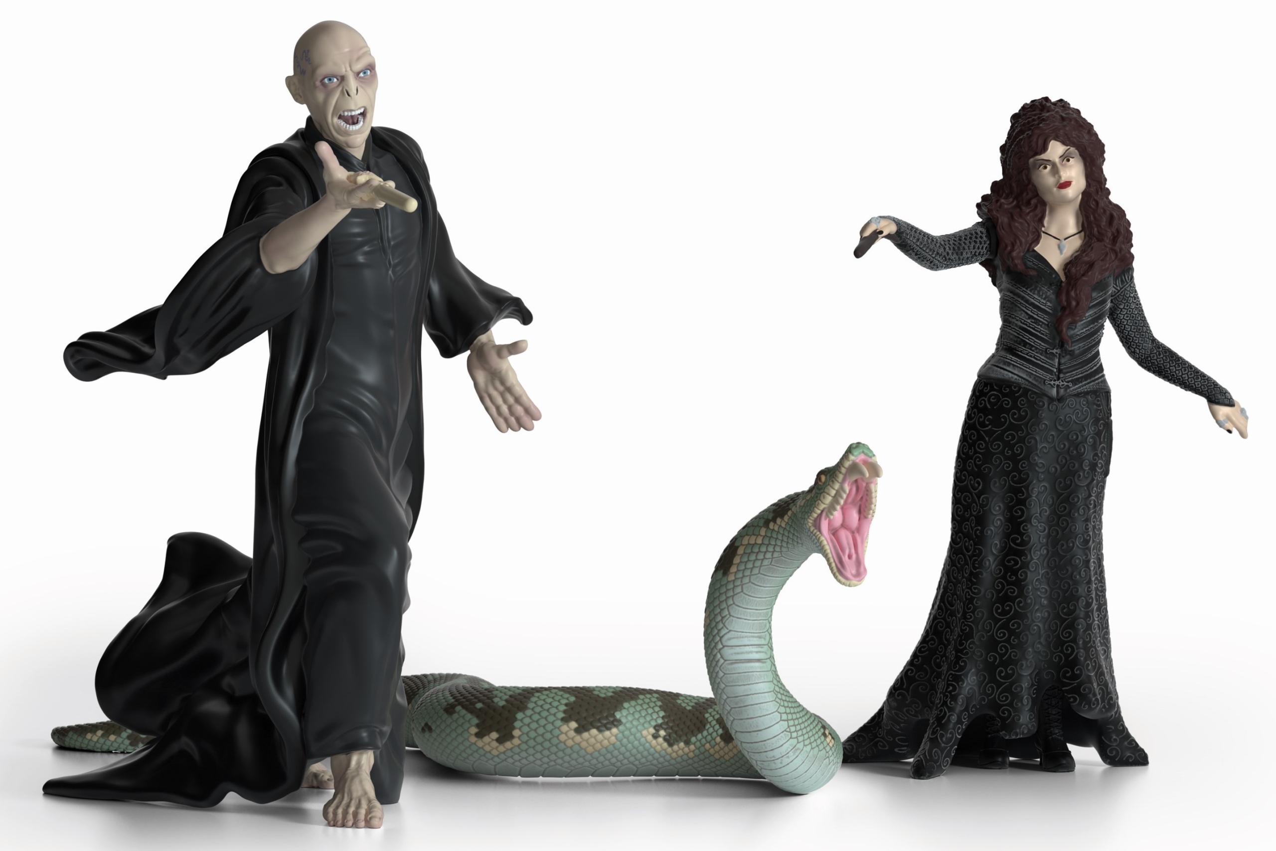 Figurka Schleich Wizarding World Lord Harry Potter - Voldemort z Nagini i Bellatrix Lestrange