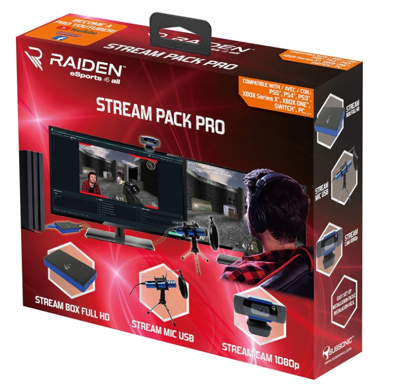 Idealny dla początkujących twórców na YouTube i Twitch