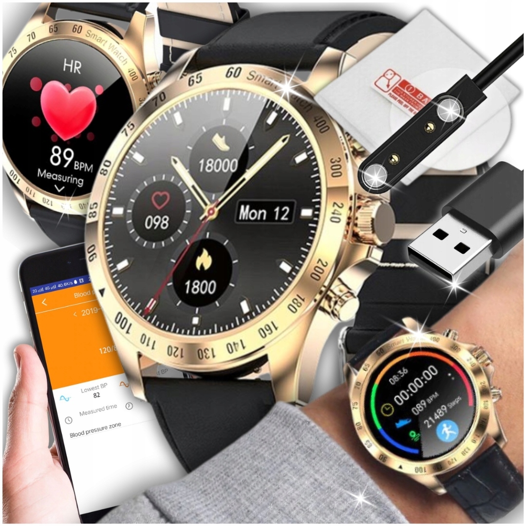 Smartwatch Męski Zegarek PL Menu Puls Ciśnienie – Nowoczesny towarzysz codziennych aktywności