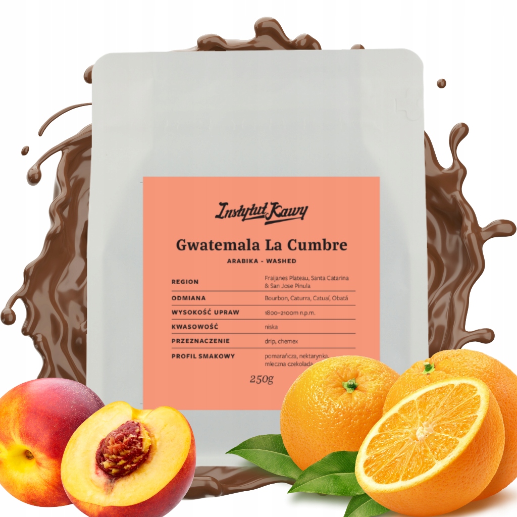 Odkryj nuty smakowe: pomarańcza, nektarynka, mleczna czekolada