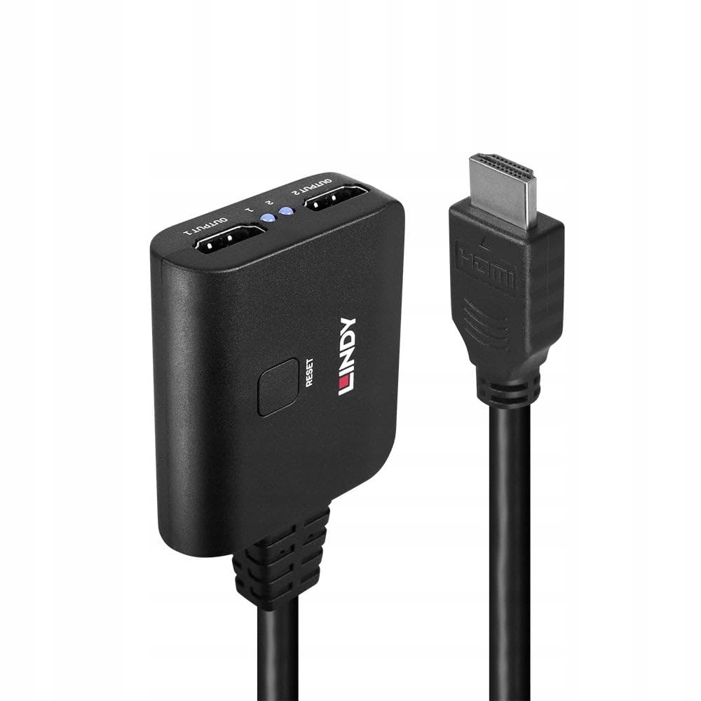 Lindy 2-portowy kabel rozdzielający HDMI 4K60 – Idealne rozwiązanie do podłączenia dwóch monitorów