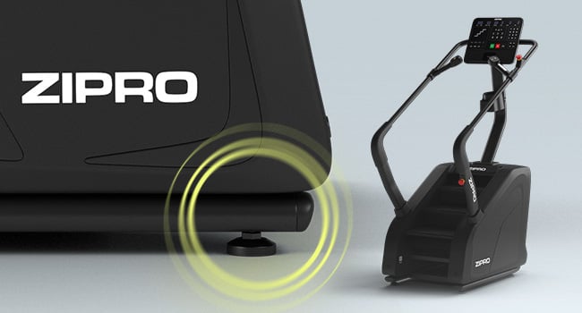 Stabilne stopki i tylna część konstrukcji ZIPRO Legday.