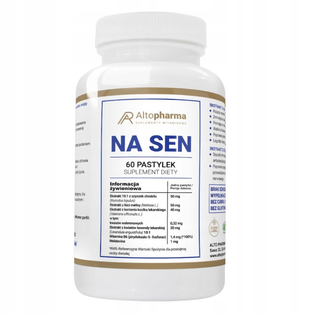 ALTOPHARMA Zdrowy Sen – Suplement diety dla lepszego snu