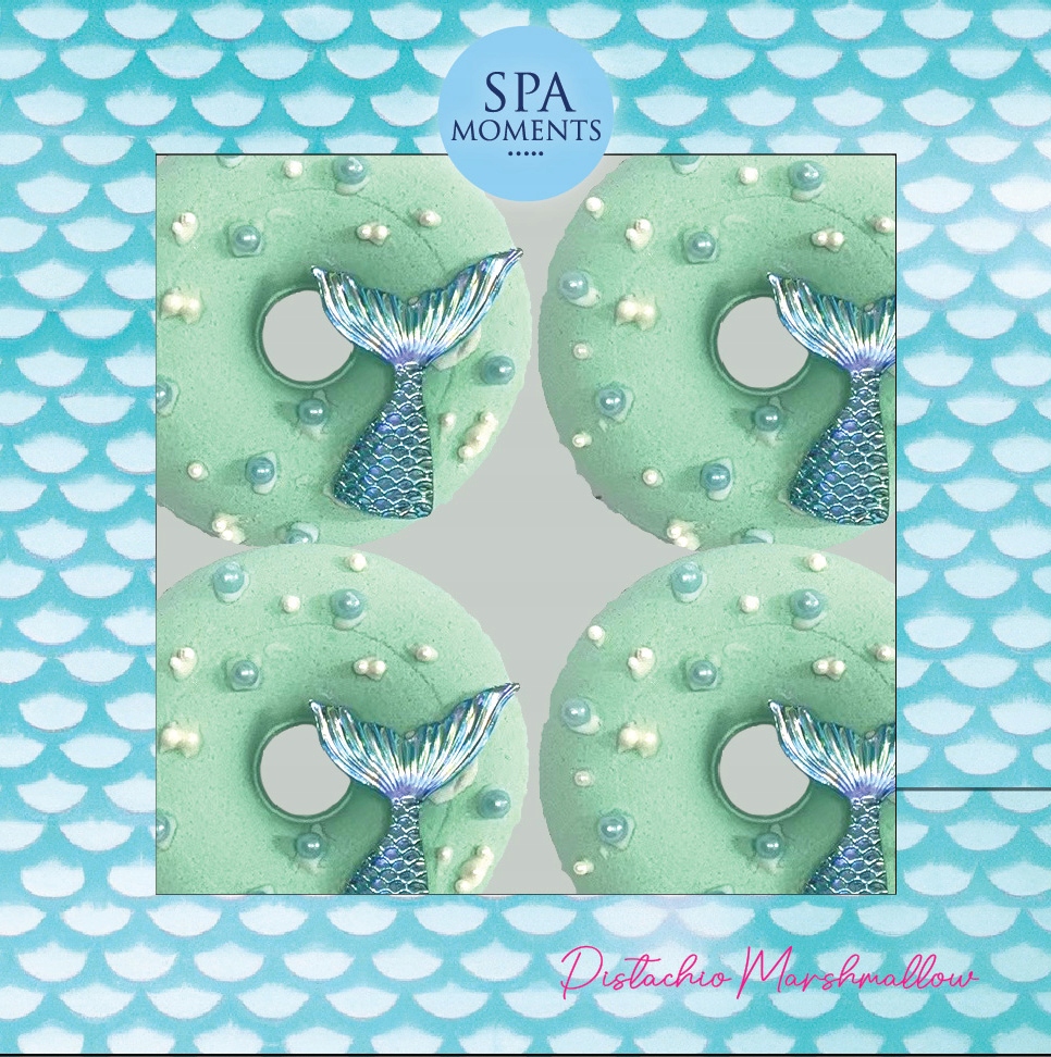 CHLAPU CHLAP Zestaw Spa Moments Donut do kąpieli o zapachu pianki pistacjowej – Relaks w każdej kąpieli