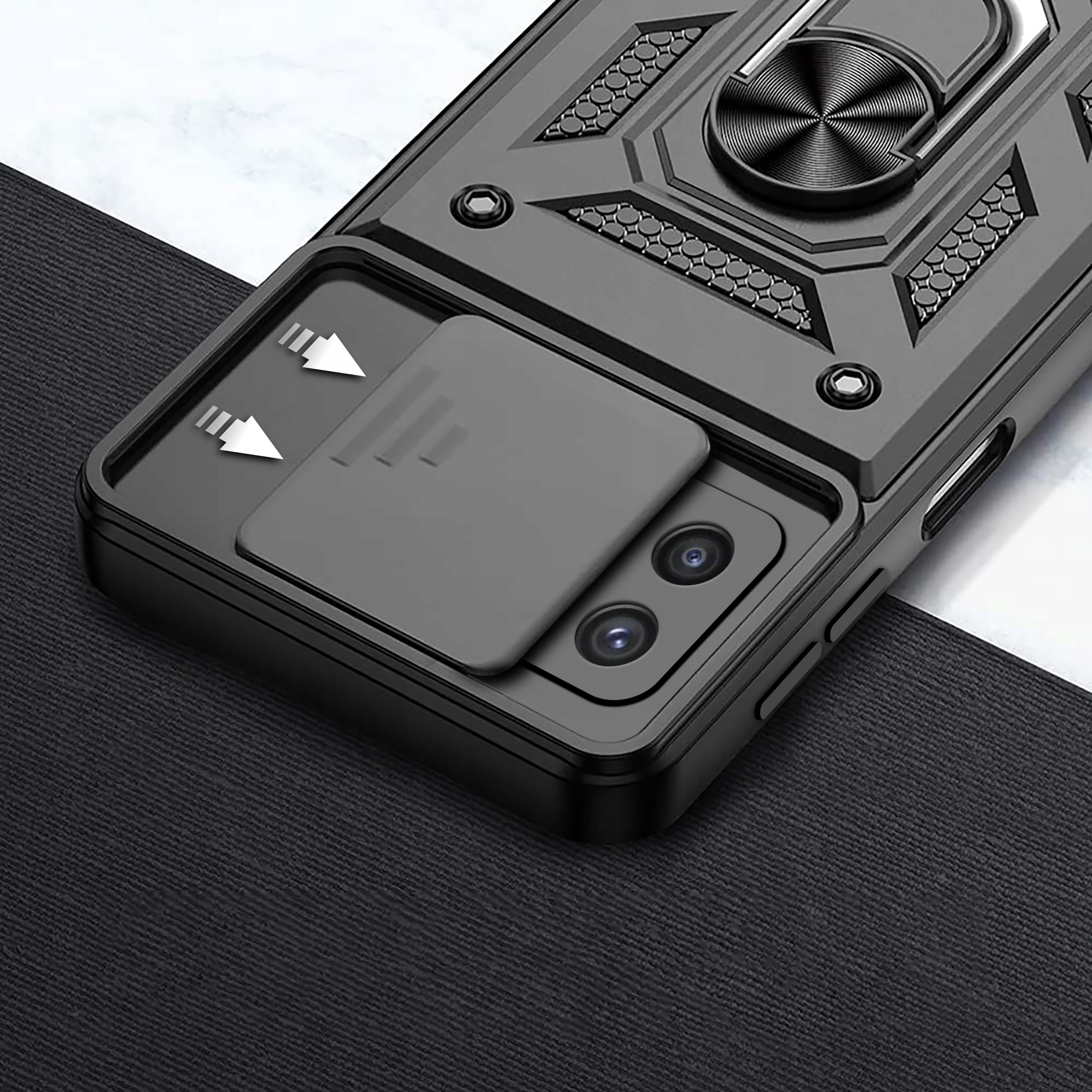 Przesuwna płytka aparatu – Ochrona obiektywów w zasięgu ręki