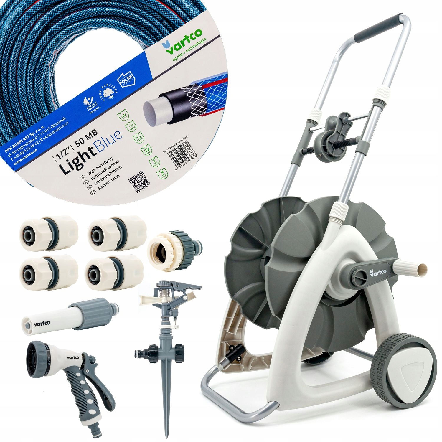 Ergonomiczny uchwyt i solidne koła 145mm