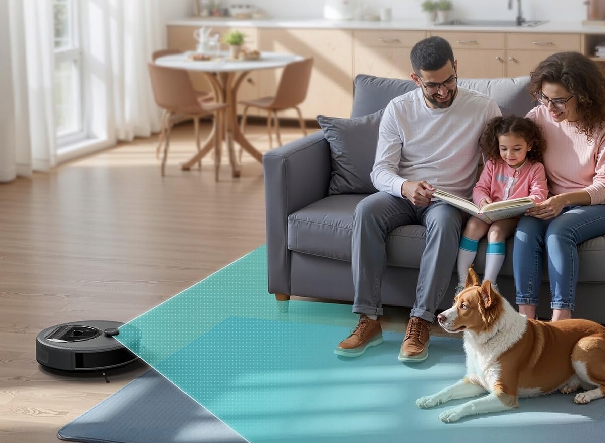 Automatyczne wykrywanie dywanów i zwiększenie mocy ssania