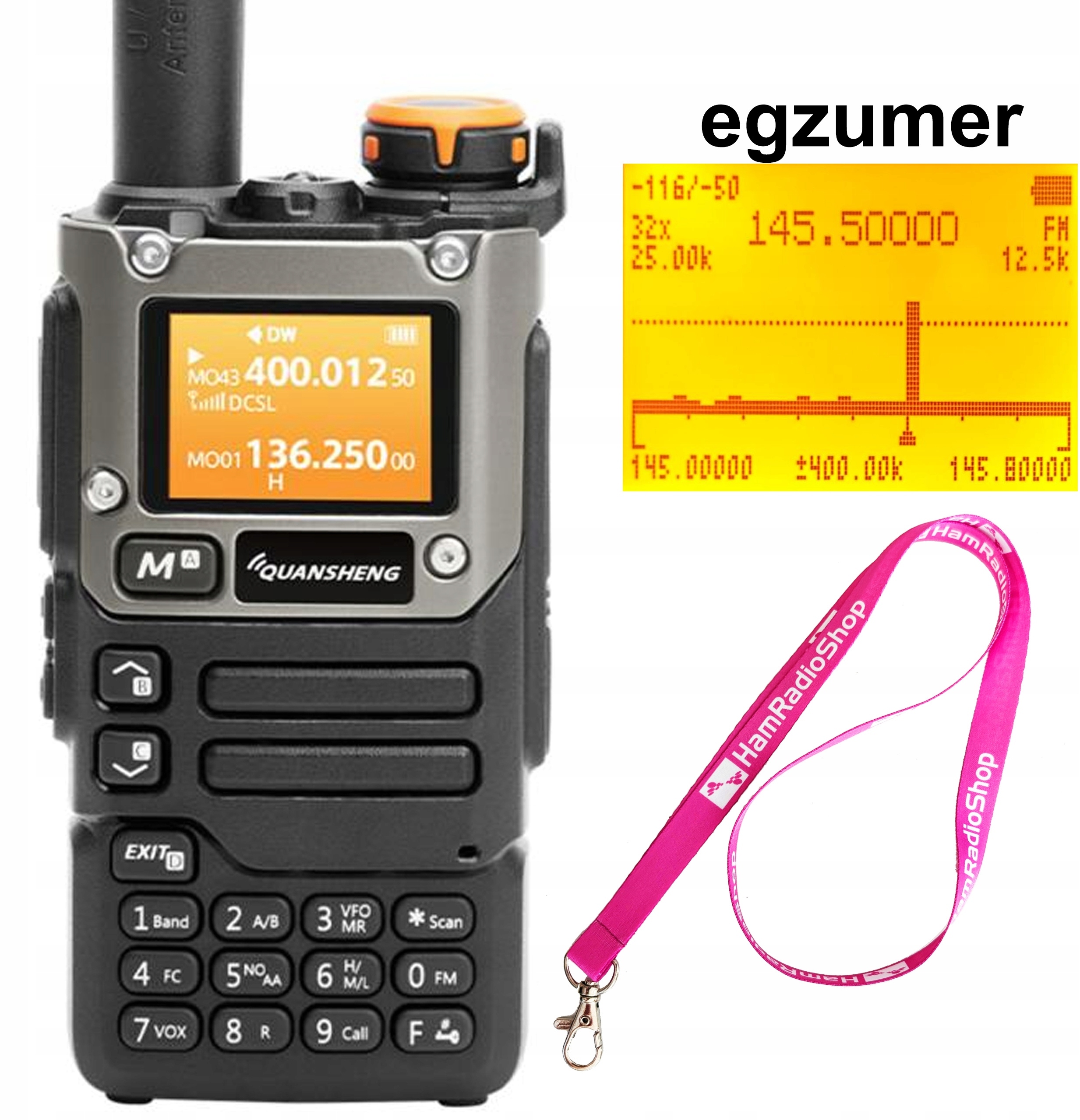 Funkcje skanera i odbiornika – Szeroki zakres częstotliwości