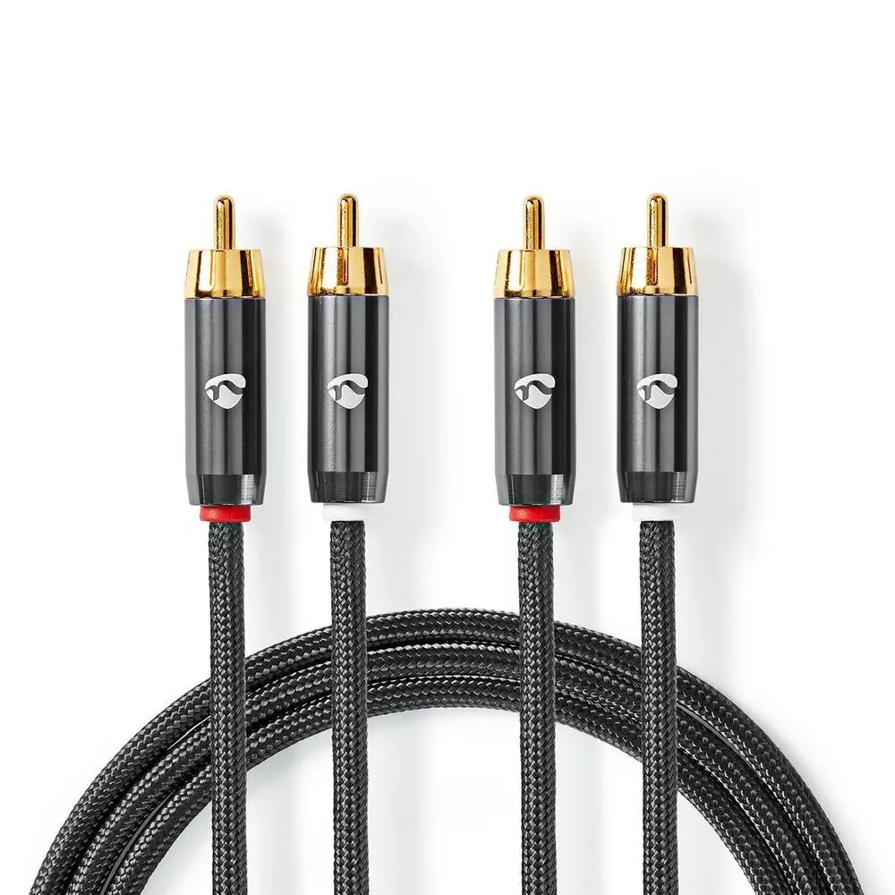 Kabel Nedis Profigold 2x RCA (cinch) 5m – Wysokiej jakości przesył audio