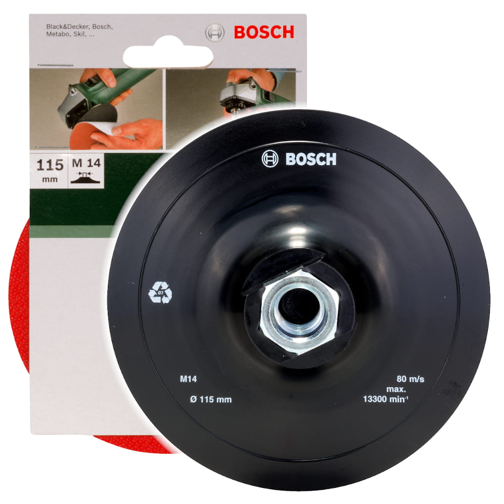 Gumowy ścierniak Bosch 115 mm M14 – Idealne narzędzie do szlifowania